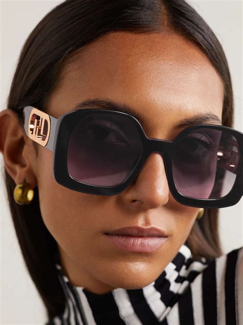 fendi two tone round sunglasses|Fendi sunglasses oversized.